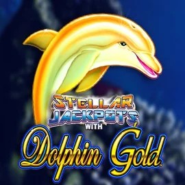 Official Jackpots logo: Dolphin Gold with Stellar Jackpots by Lightning Box Game at Funbet Casino
