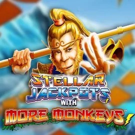 Stellar Jackpots with More Monkeys online game logo by Lightning Box Game on funbet-kazino.es
