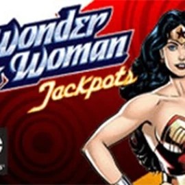 Wonder Woman Jackpots slot logo by Amaya at Funbet Casino